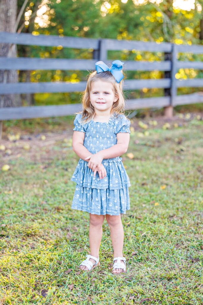 golden hour family session at Sugg Farm