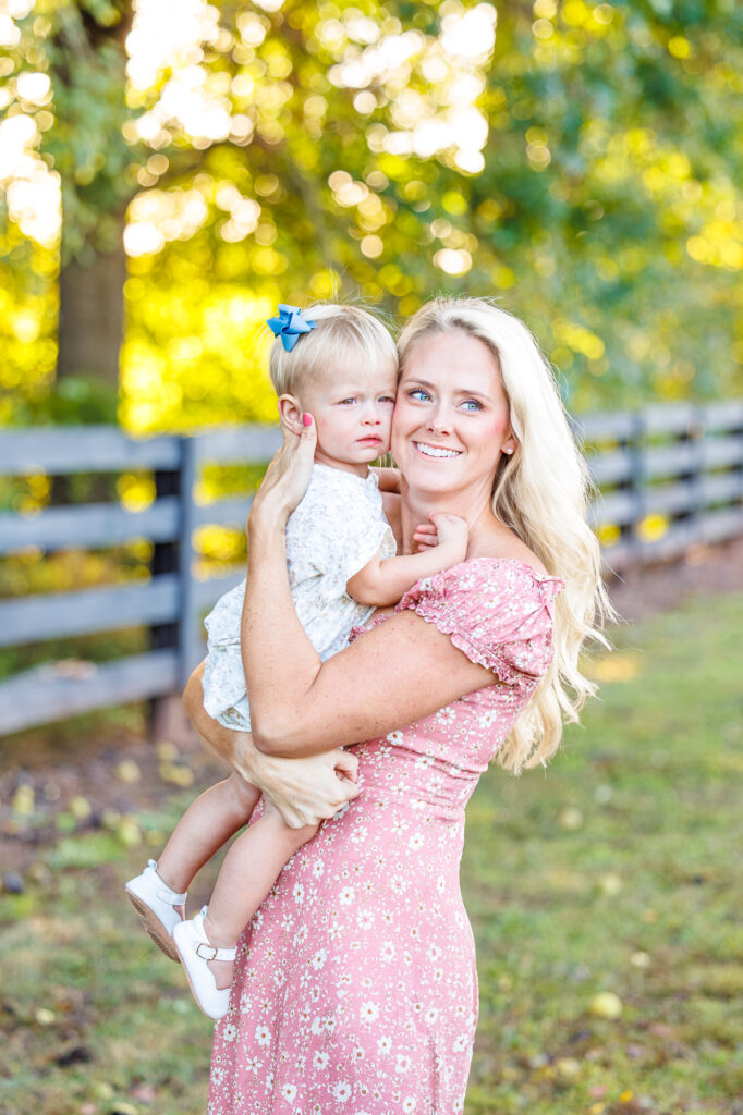 golden hour family session at Sugg Farm