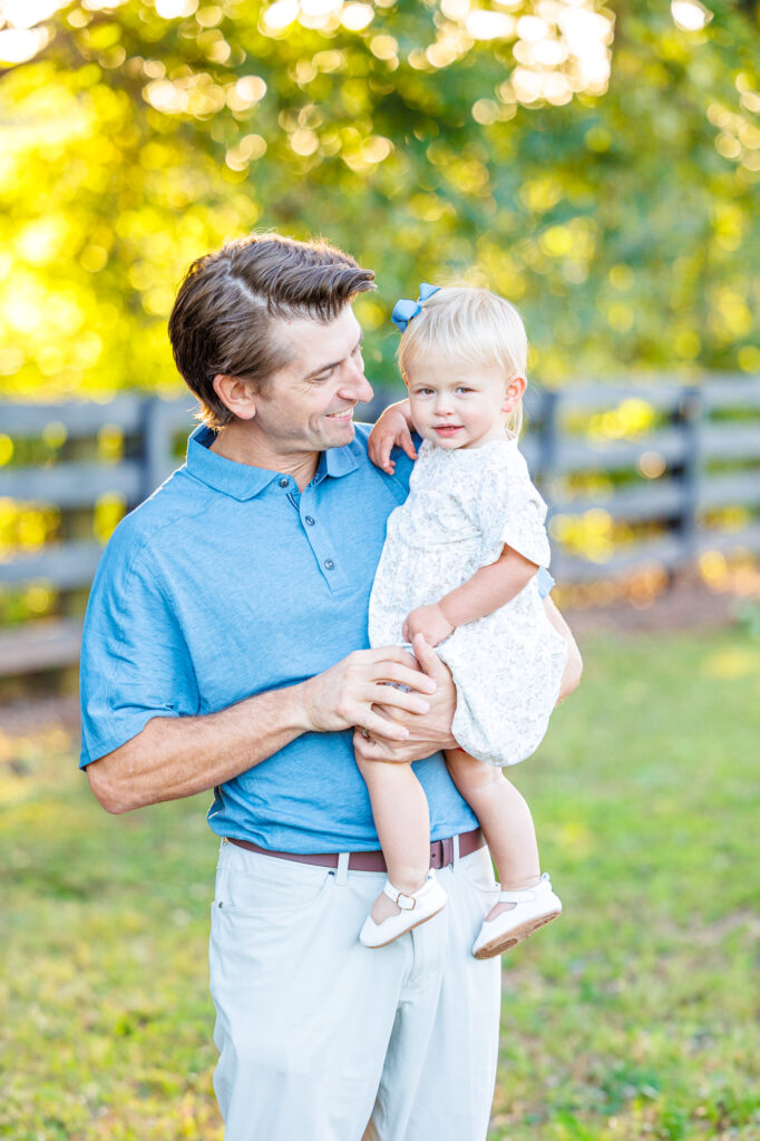 golden hour family session at Sugg Farm