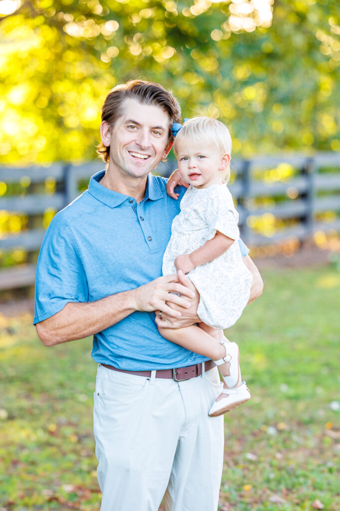 golden hour family session at Sugg Farm