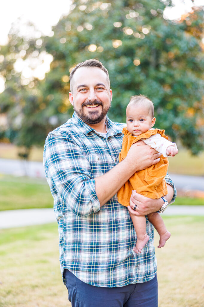 fall family session at Fuquay Mineral Spring Park