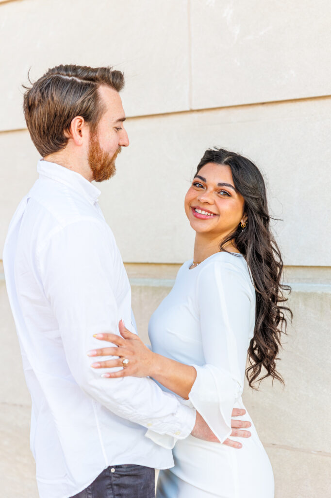 downtown wilmington engagement session