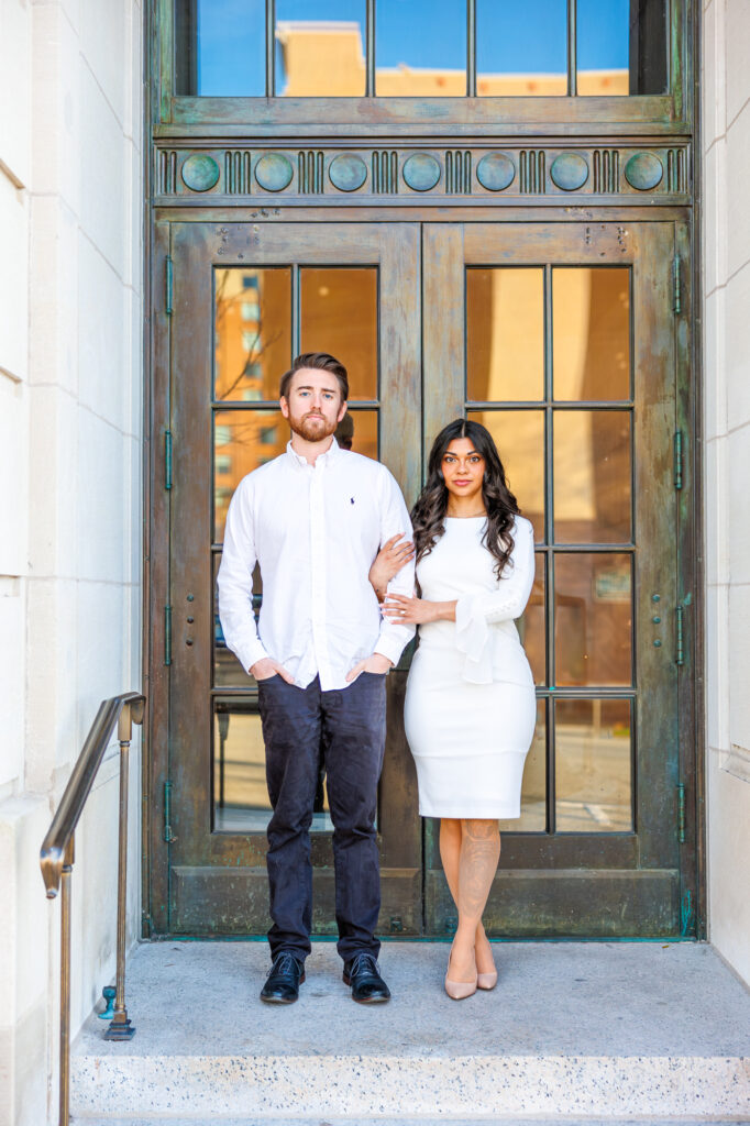 downtown wilmington engagement session