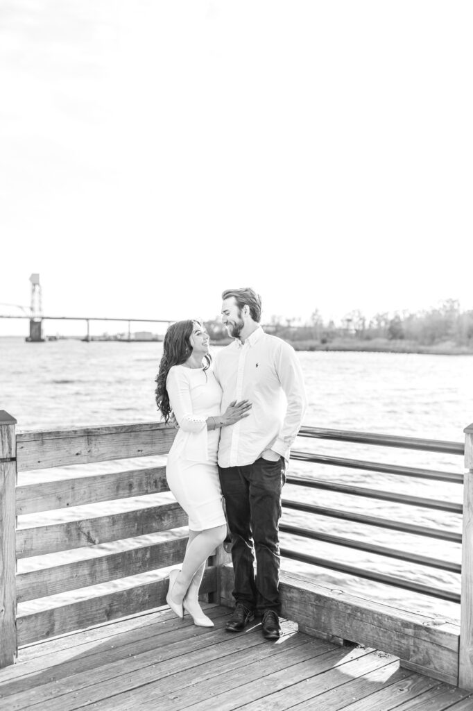 downtown wilmington engagement session
