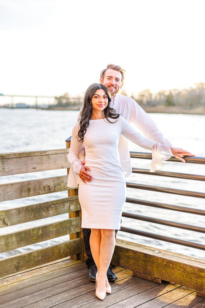 downtown wilmington engagement session