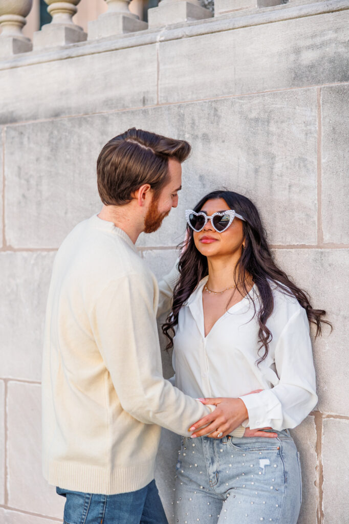 downtown wilmington engagement session