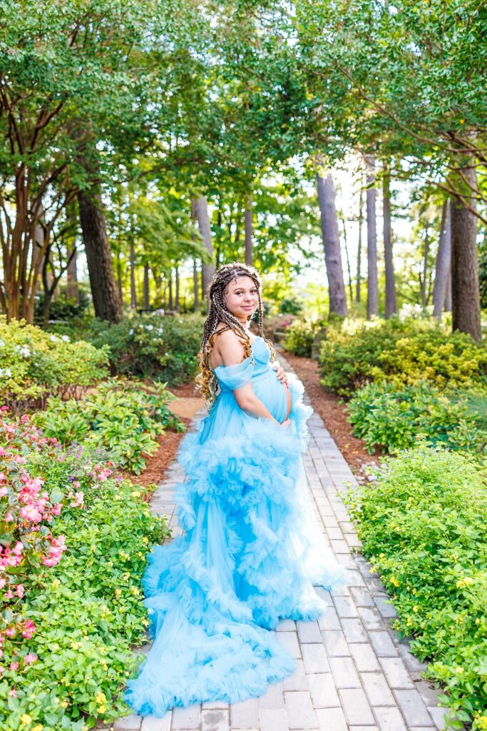 WRAL Azalea Garden Maternity Session Raleigh North Carolina Maternity Photographer