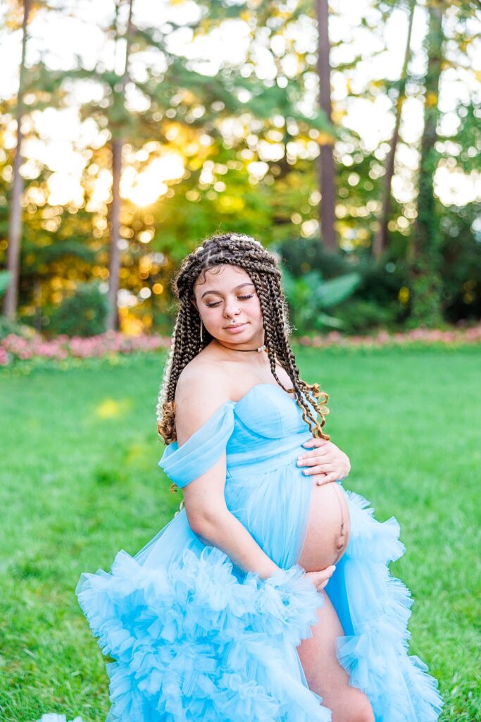 WRAL Azalea Garden Maternity Session Raleigh North Carolina Maternity Photographer