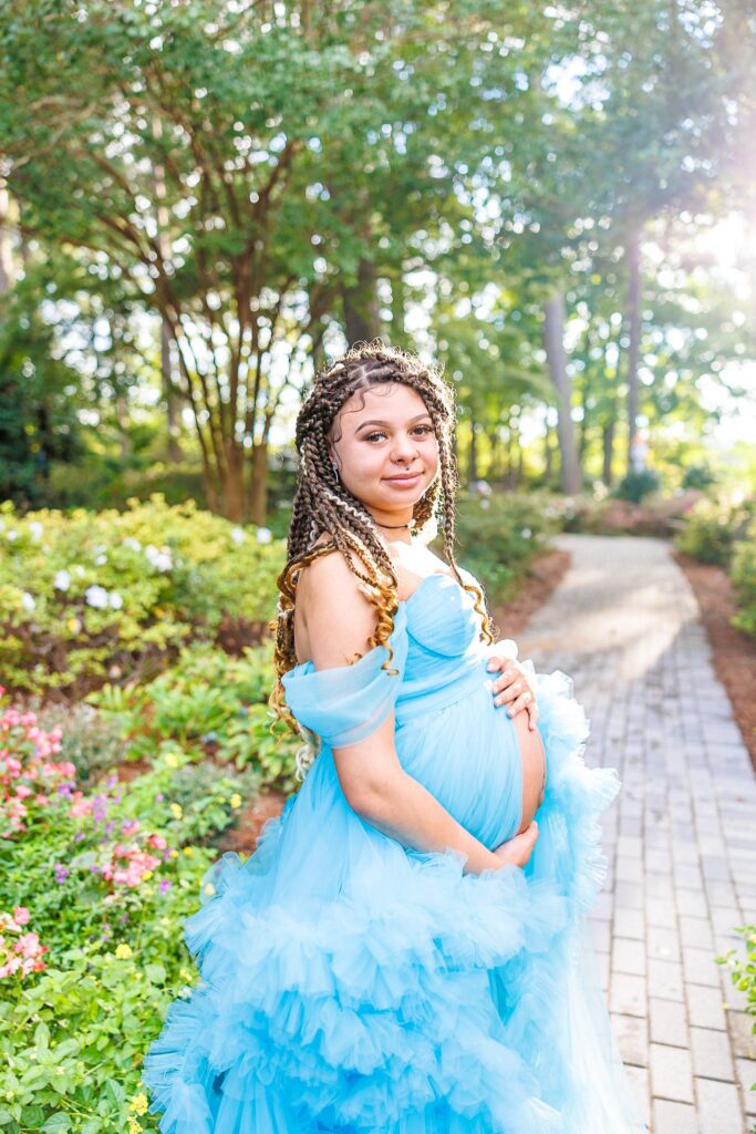 WRAL Azalea Garden Maternity Session Raleigh North Carolina Maternity Photographer