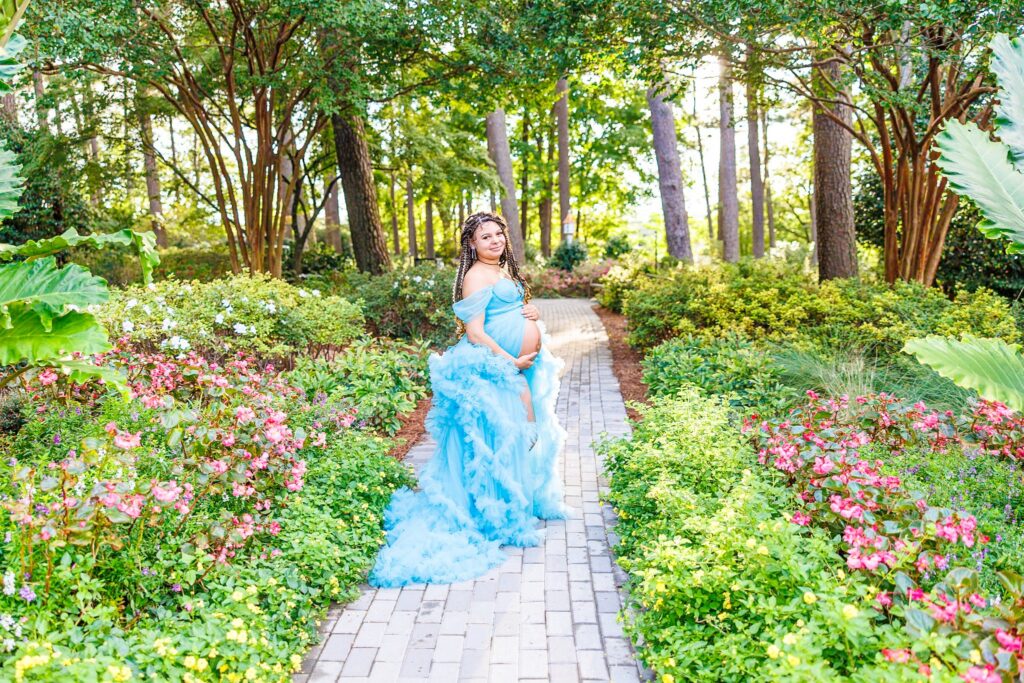 WRAL Azalea Garden Maternity Session Raleigh North Carolina Maternity Photographer